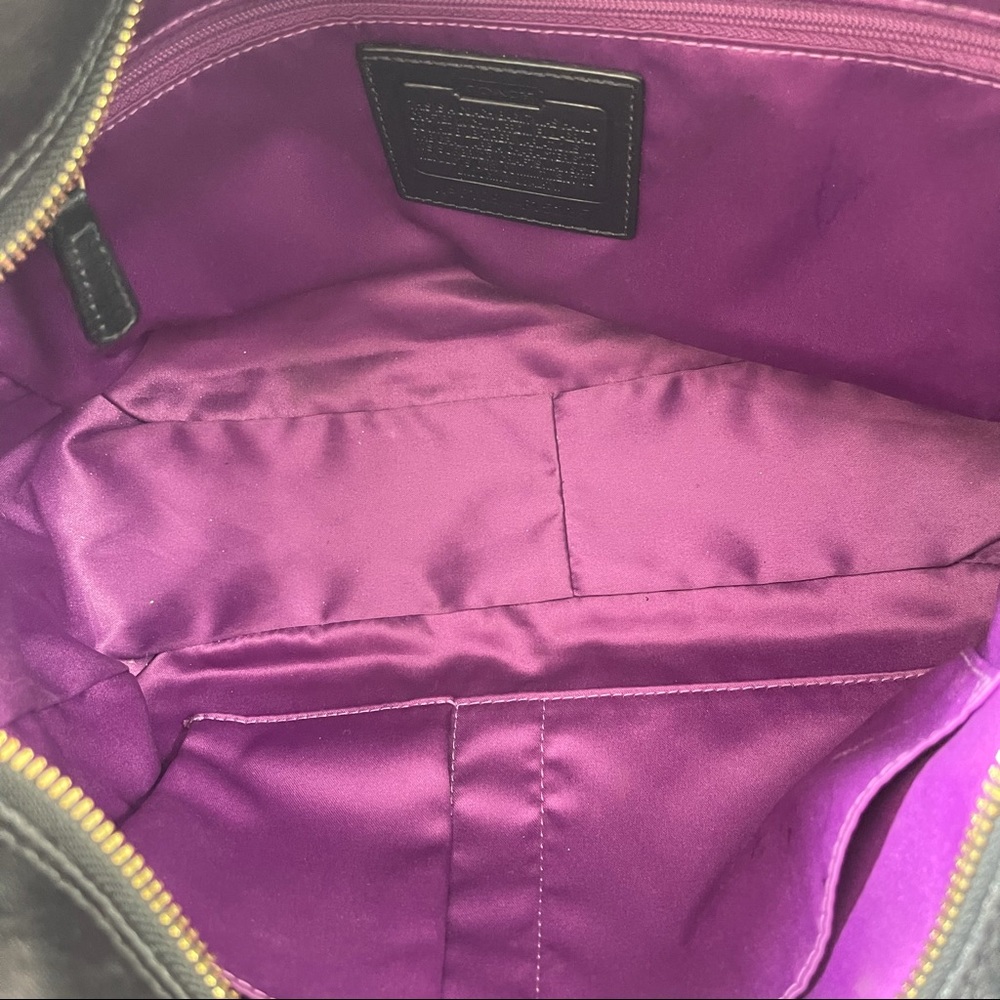 Coach Leather Hobo Shoulder Bag - Picture 9 of 14